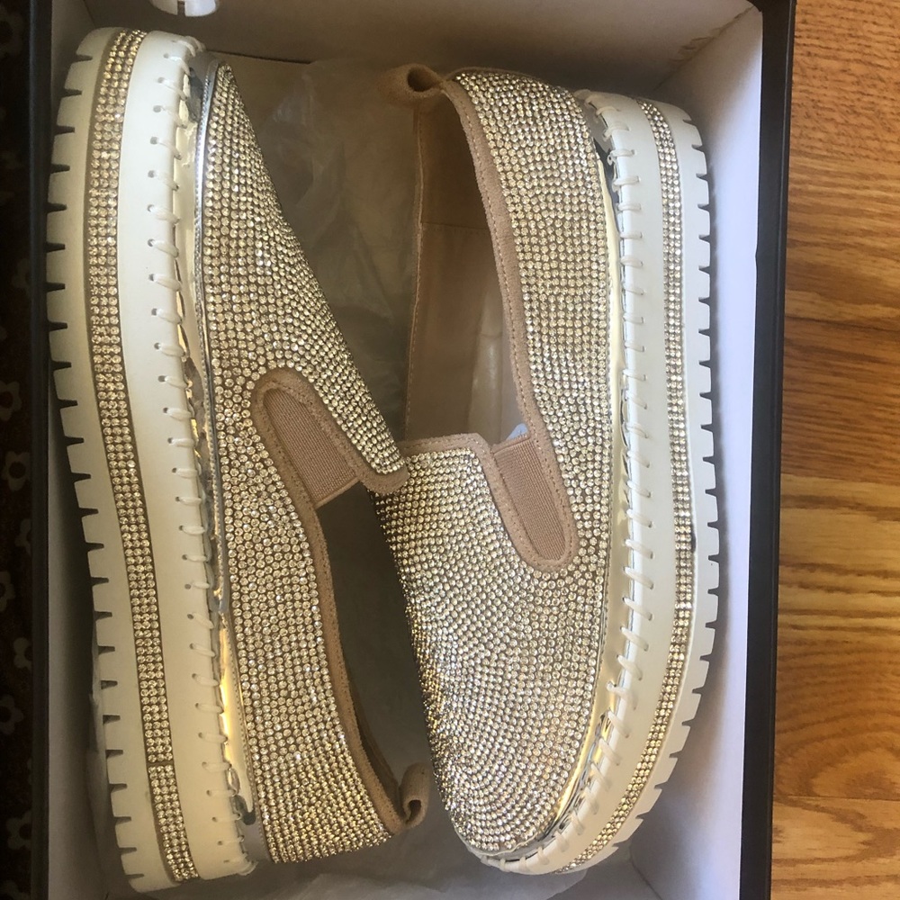 Bling Platform Slip- Ons